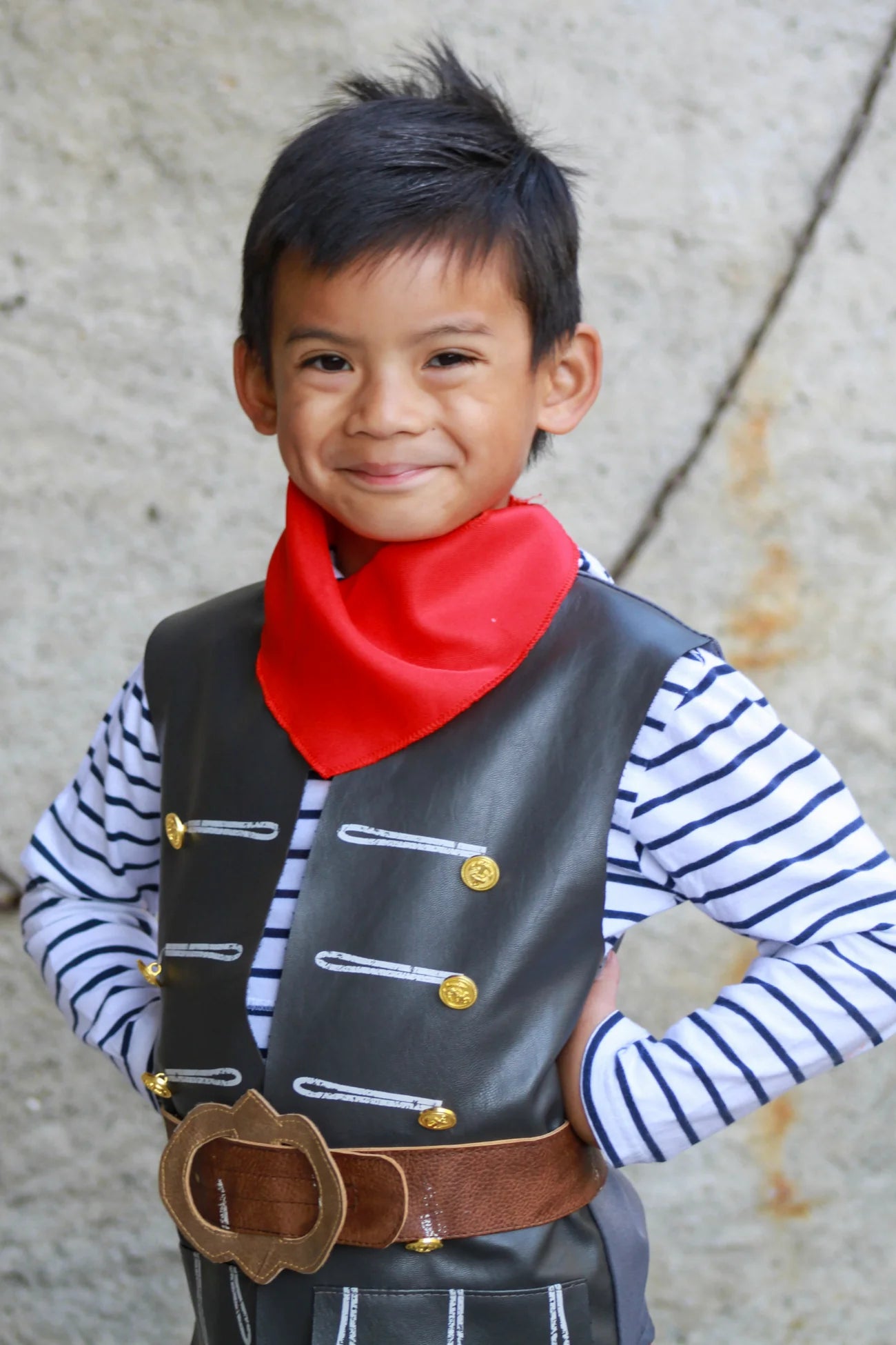 SKULLY PIRATE VEST BELT