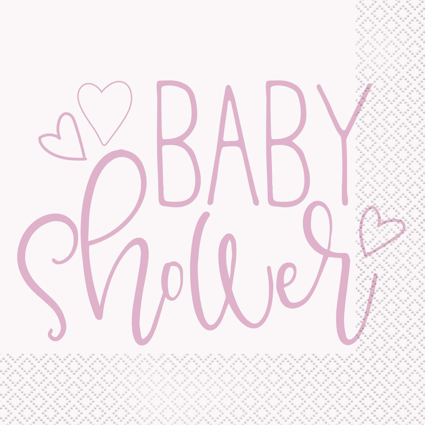 Servilletas Almuerzo Baby Shower Rosa 