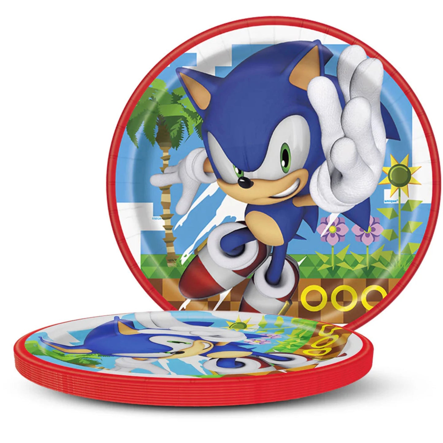 Sonic the Hedgehog Round 9 Dinner Plates 8ct"