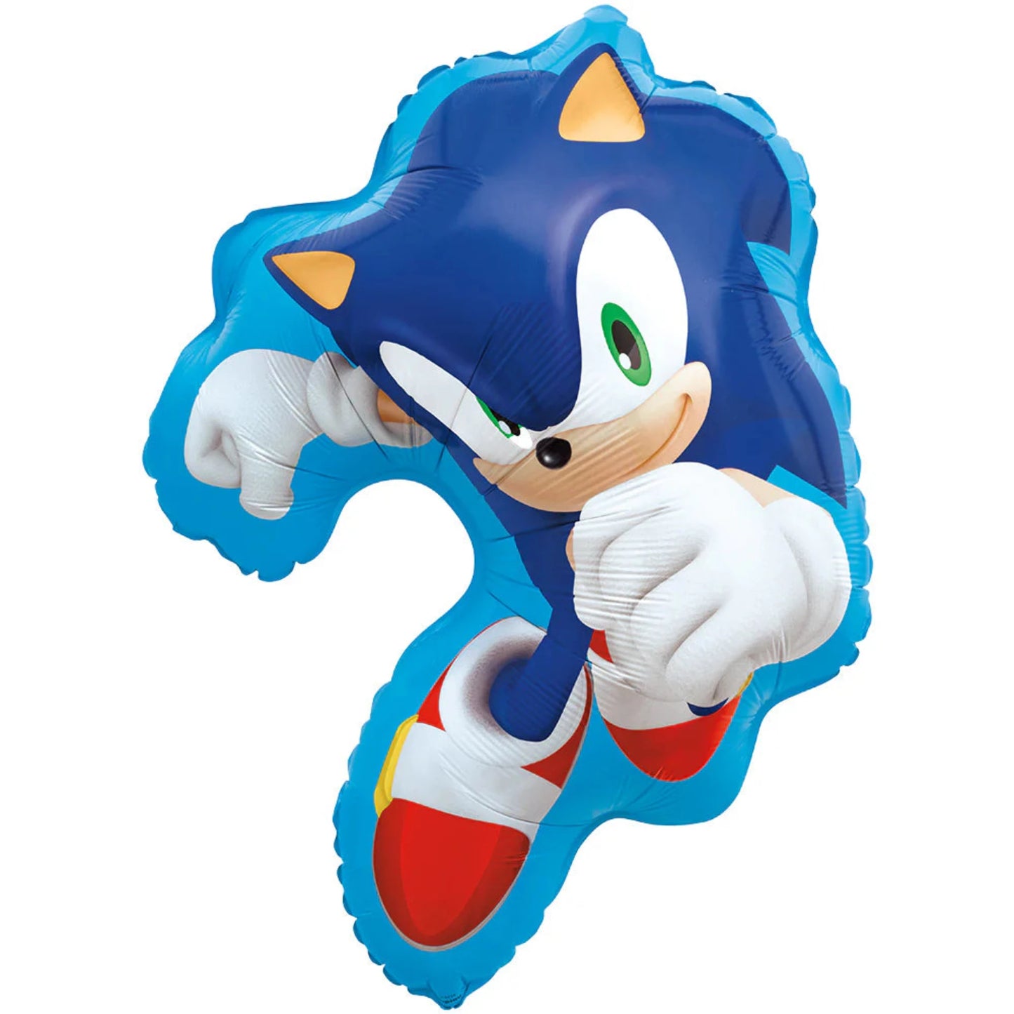 Sonic the Hedgehog Shaped 24 Giant Foil Balloon Packaged"