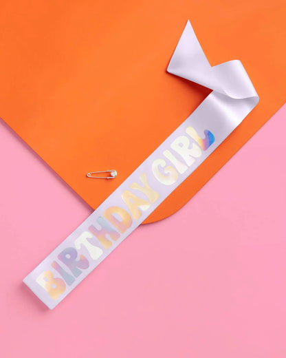Birthday Girl Lavender Sash