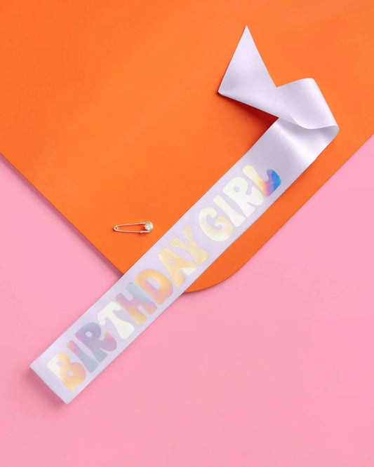Birthday Girl Lavender Sash