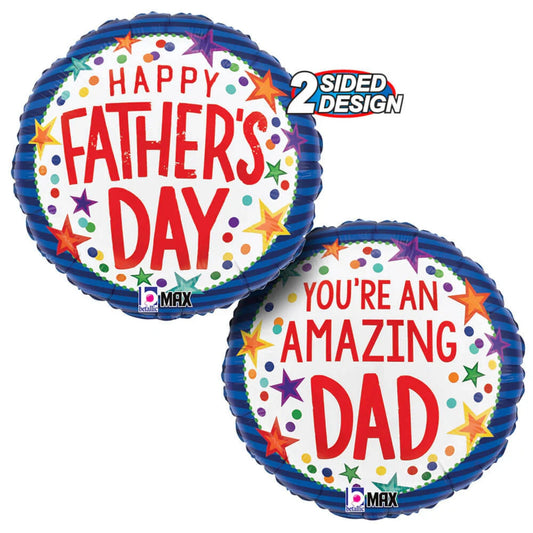 18 inch HAPPY FATHER'S DAY STARS