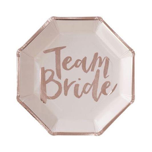 Team Bride Paper Plates