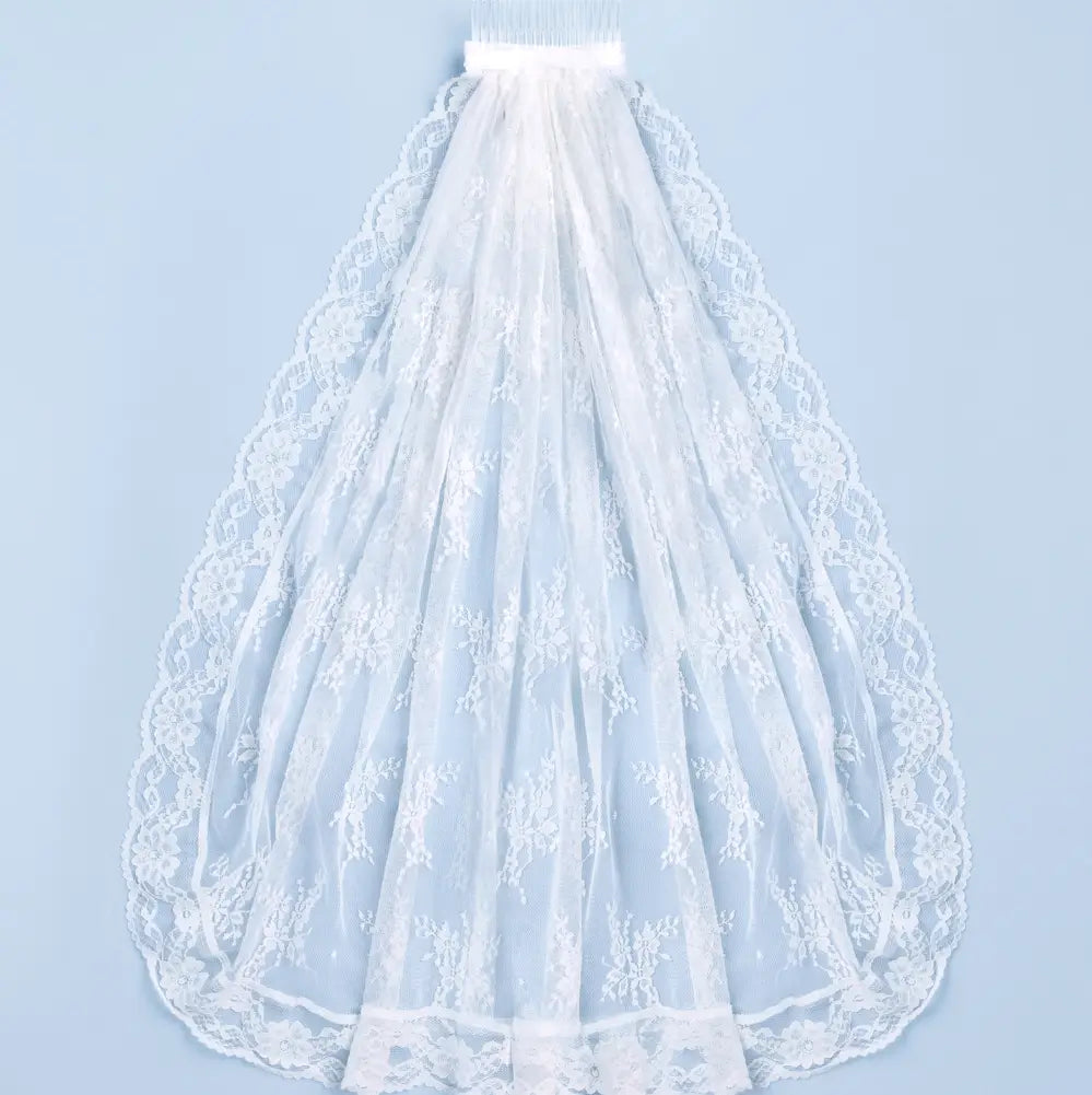 Lace Bridal Veil White Lace