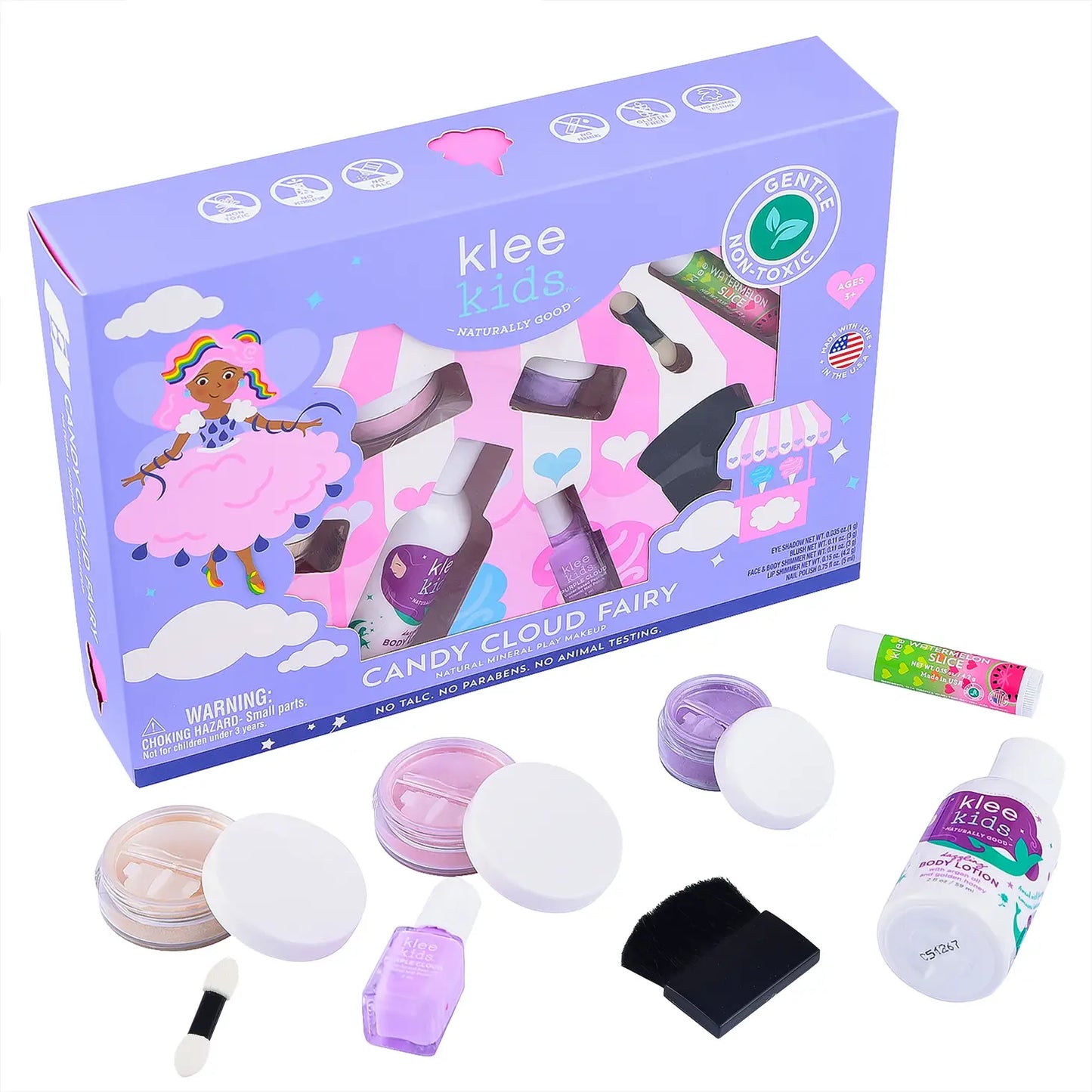 Candy Cloud Fairy - Kit de 6 piezas de maquillaje Natural Play para niños de Klee