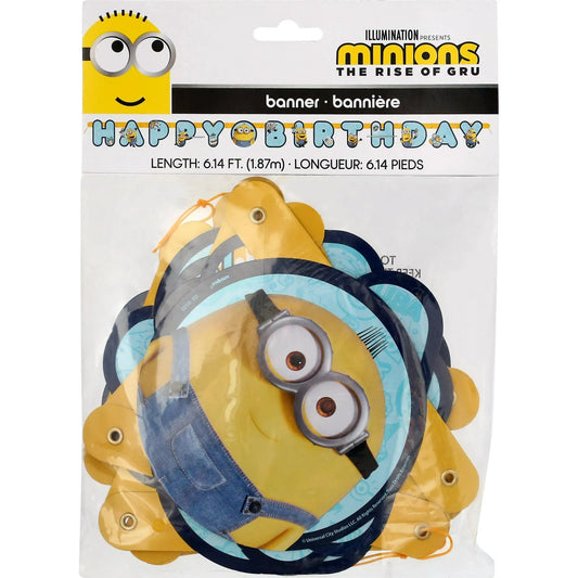 Minions Happy Birthday Banner