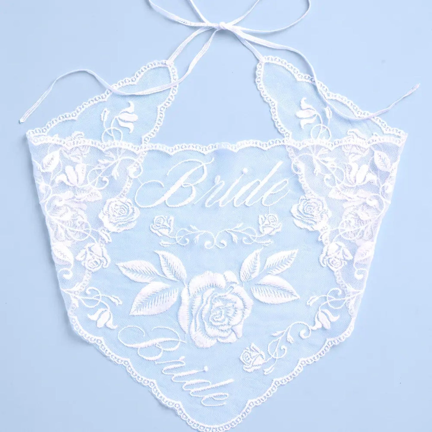 Bride Lace Headscarf Embroidered