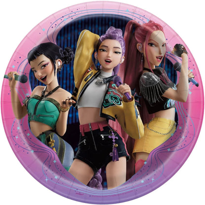 KPop Demon Hunters Round 9 Dinner Plates