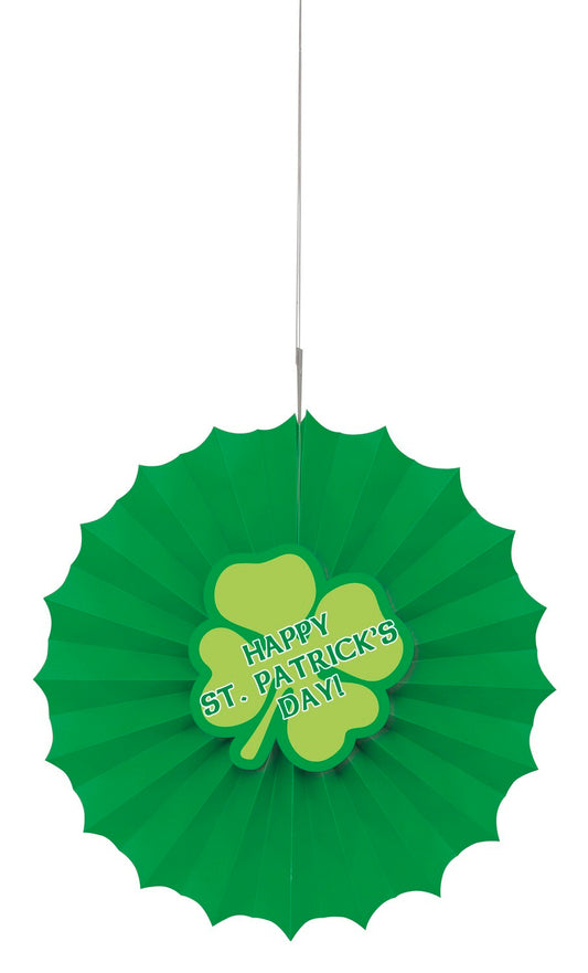 St. Pats Paper 12" Fan Decor