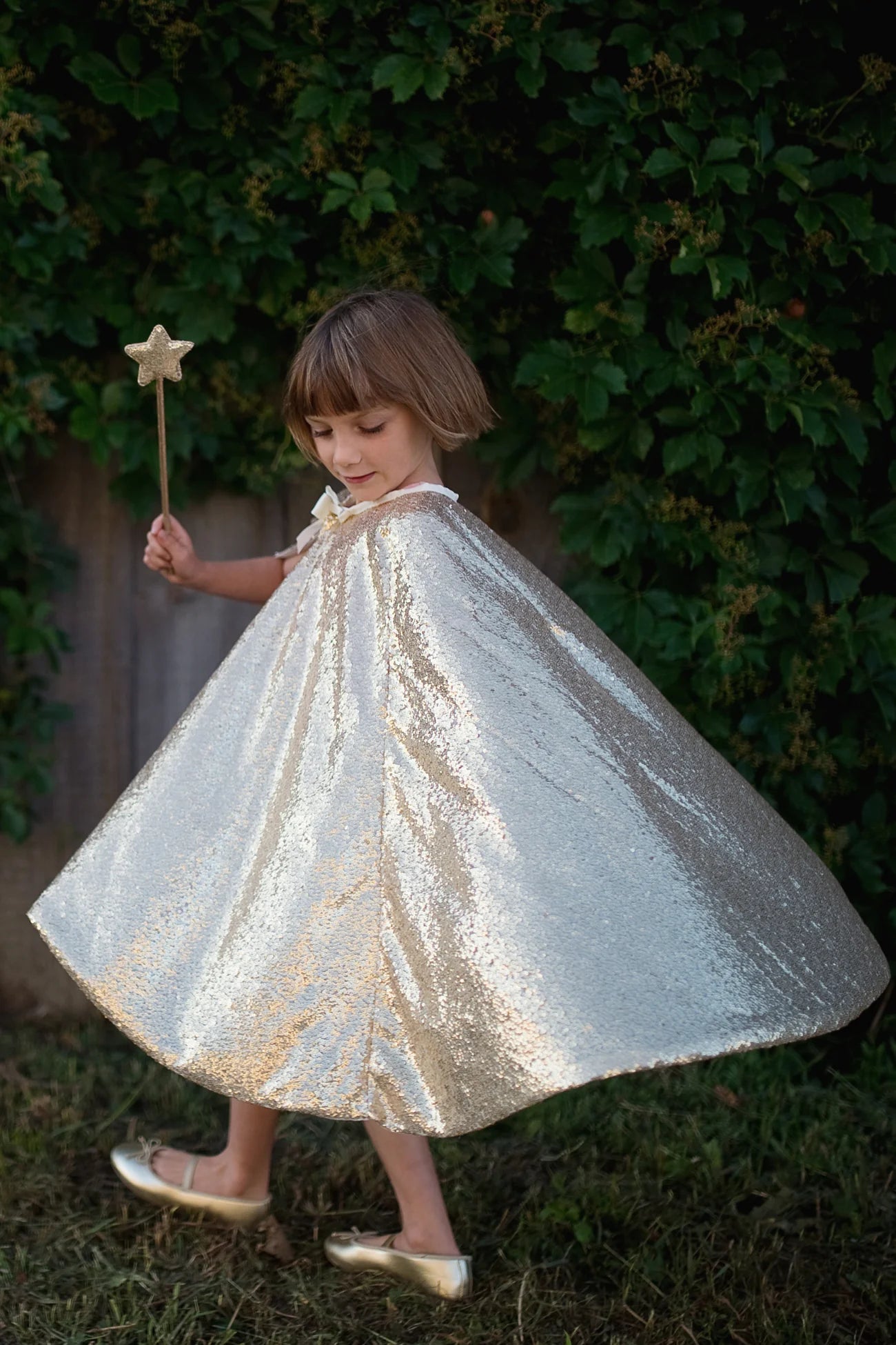 Gold Sequin Cape