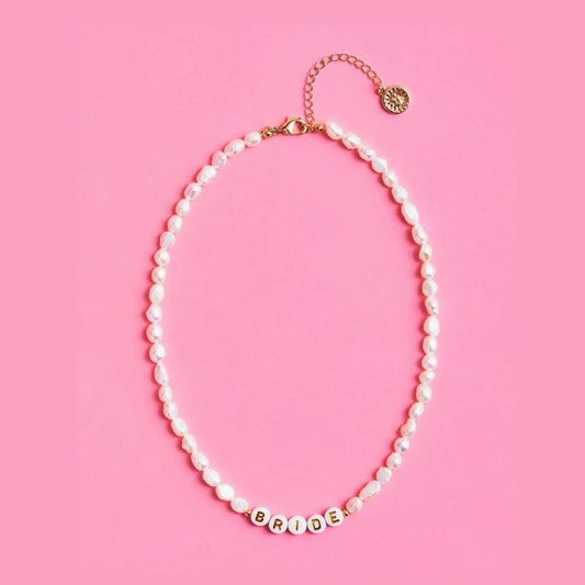 Bridal Pearl Beaded Necklace