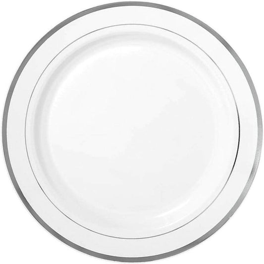 Premium Small Plastic Round Plates 7"