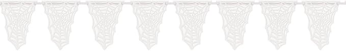 Spider Web Paper Die Cut Flag Banner