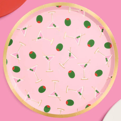 Dirty Martini Paper Plates