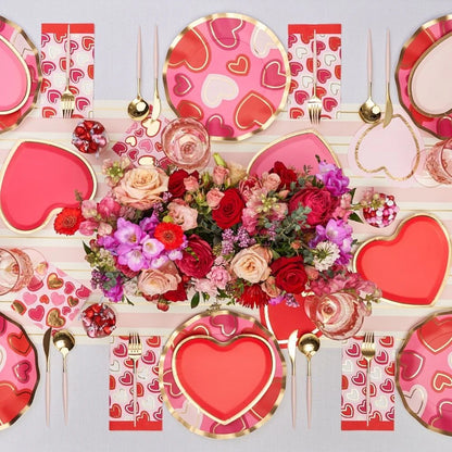 Heart Salad Plate Love Notes Assorted