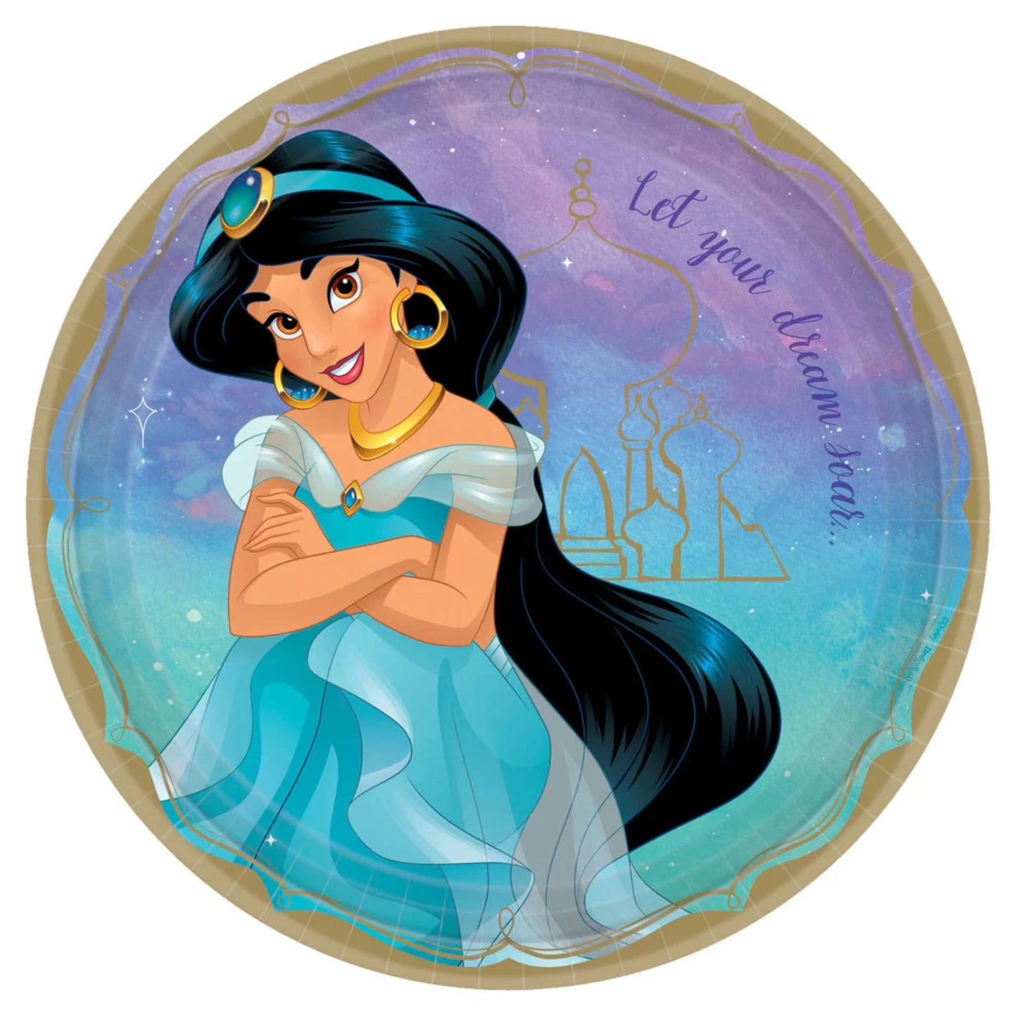 Disney Princess Jazmin Paper Plates