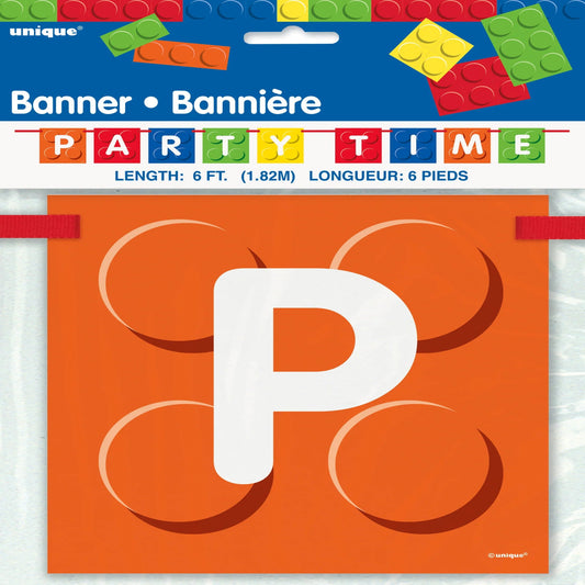 Building Blocks Birthday Block Banner