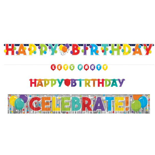 BIRTHDAY CELEBRATION BANNER KIT