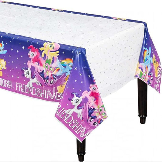 Little Pony Design Plastic Table Cover