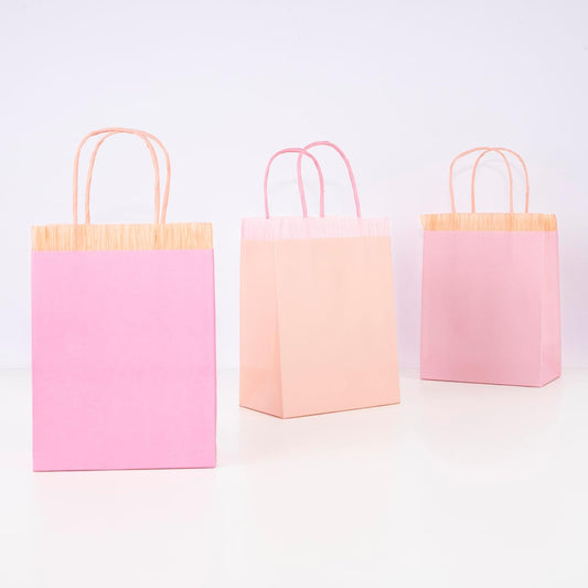 Pink Fringe Party Bags