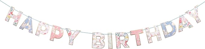 English Garden Birthday Garland