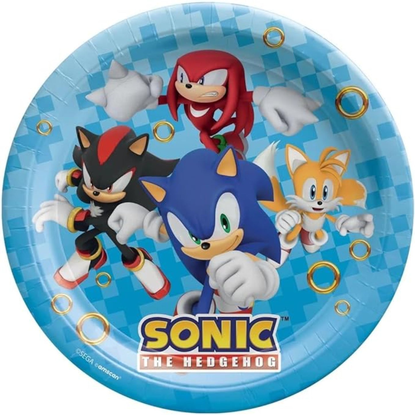 Sonic Paper Lunch Plates