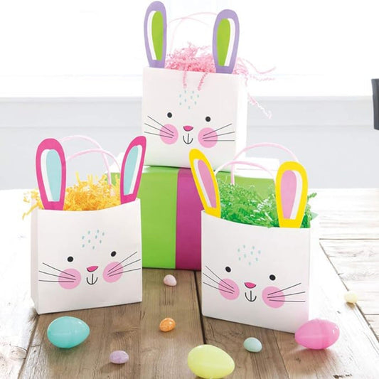 Bolsas de regalo de Pascua con orejas de conejito de papel