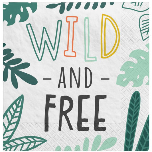 GET WILD JUNGLE BEVERAGE NAPKINS