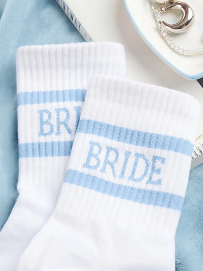Blue Bride Socks