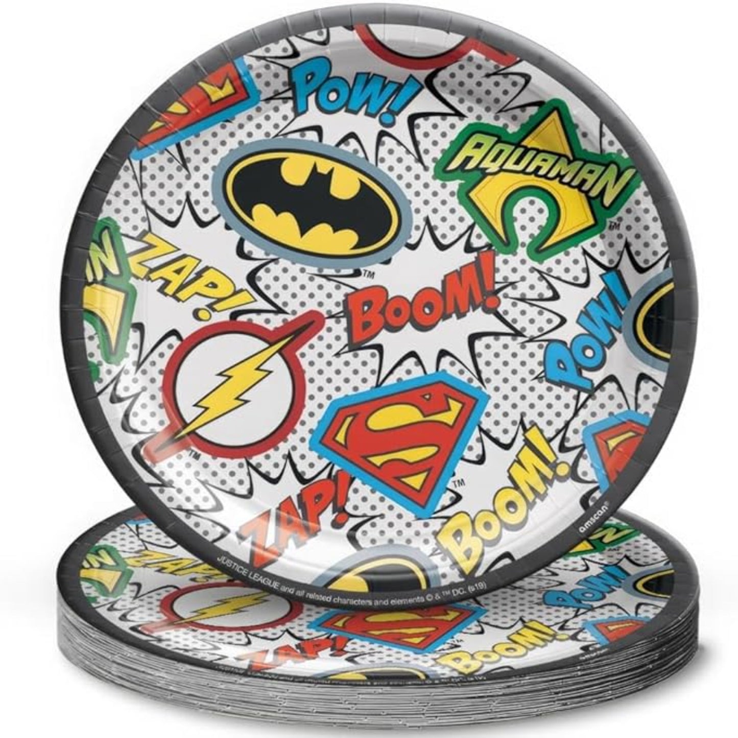 Justice League Heroes Paper Plates