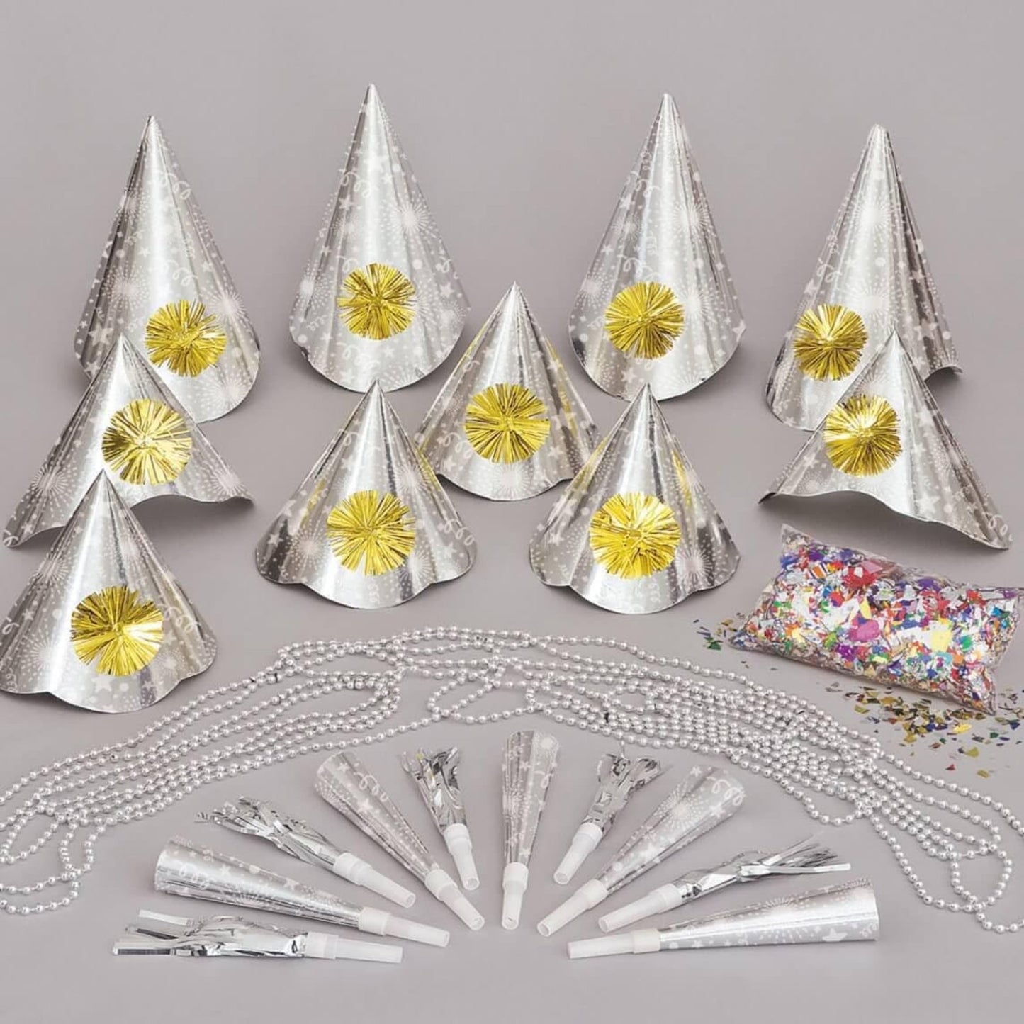 New Years Window Box Kit for 10 Silver