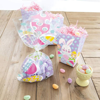 Lilac Easter Cellophane Bags 20ct