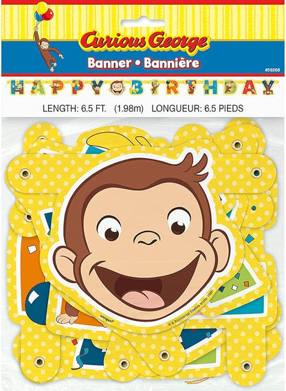 Curious George Birthday Banner