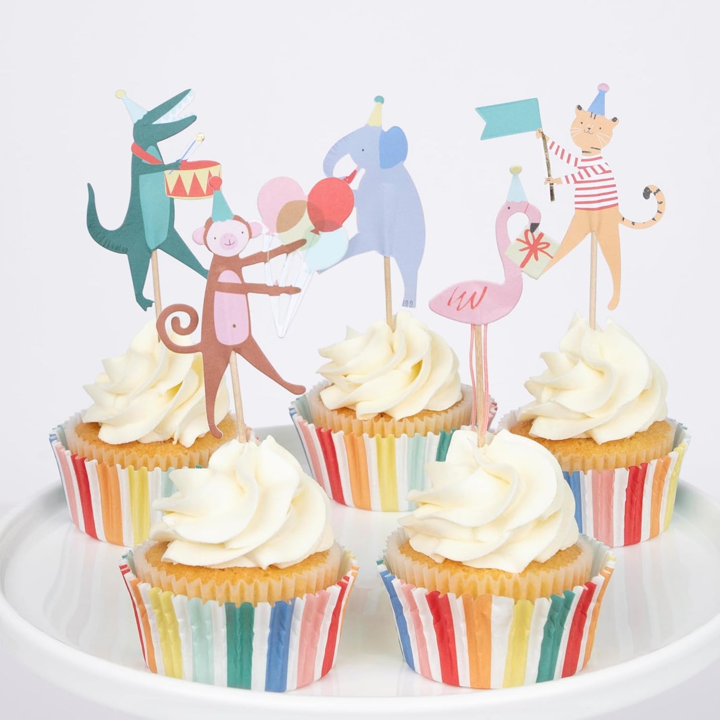 Kit de cupcakes de circo animal