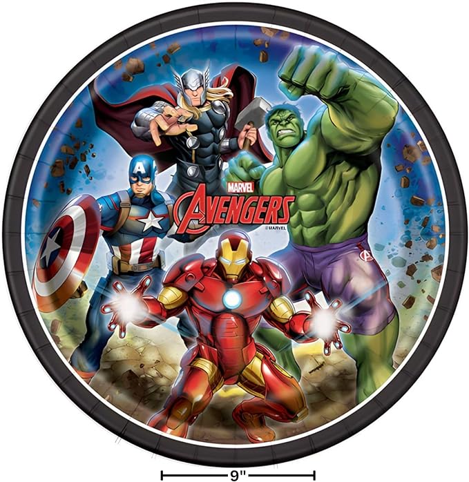 Avengers Paper Party Plates