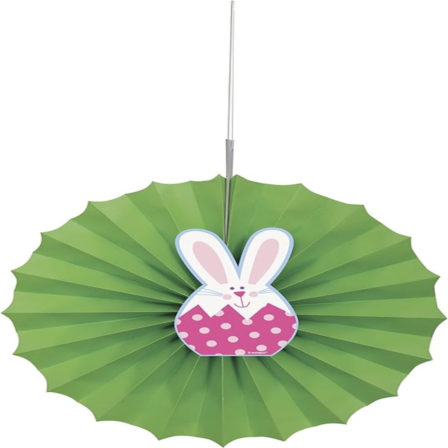 Decoración de abanico de papel de seda de Pascua