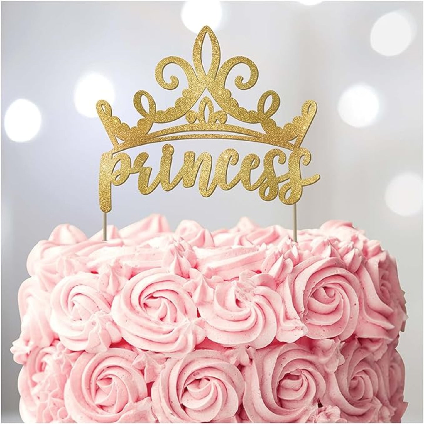 Disney Princess" Glitter Gold Cake Decorating