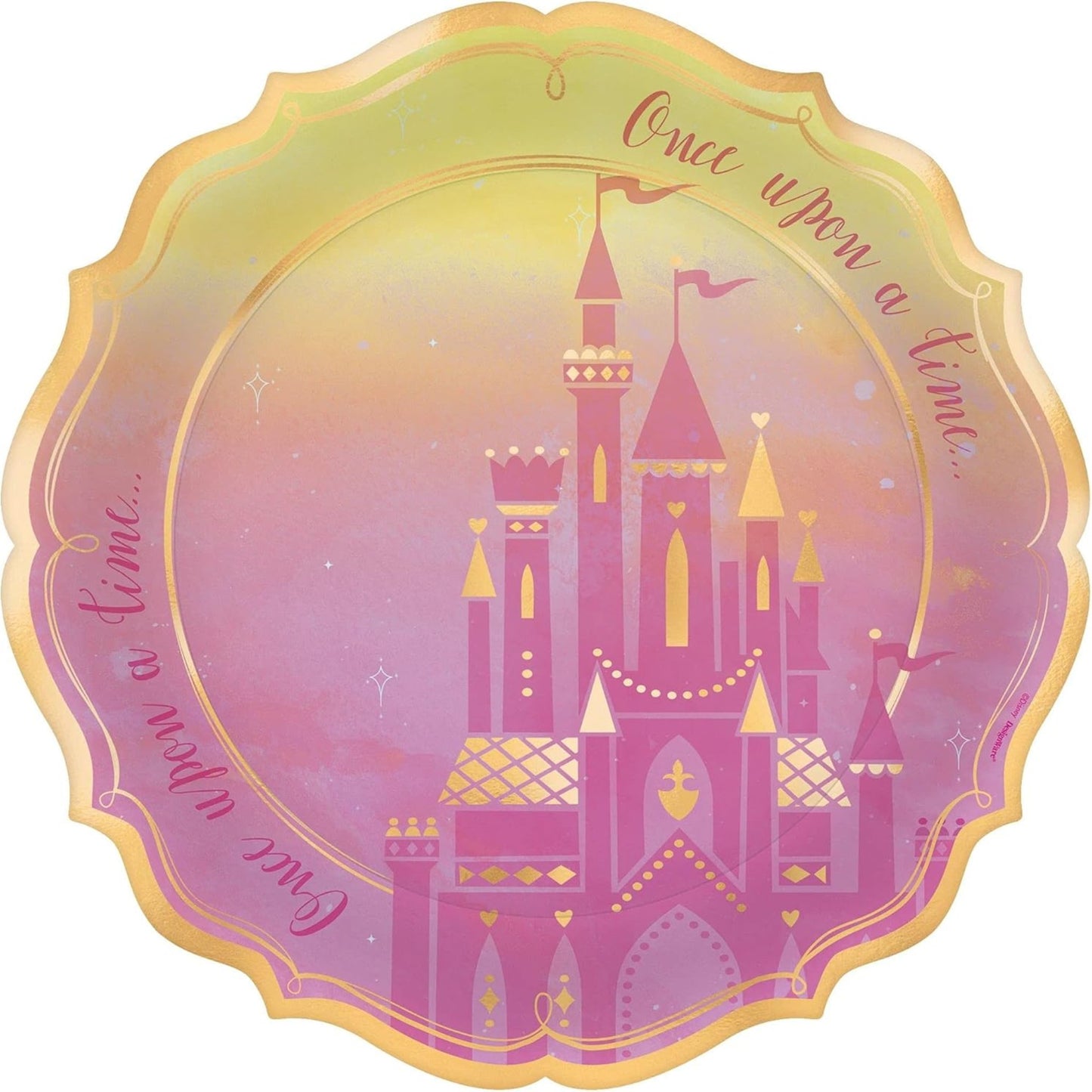 Princess Castle Shaped Metallic Plates