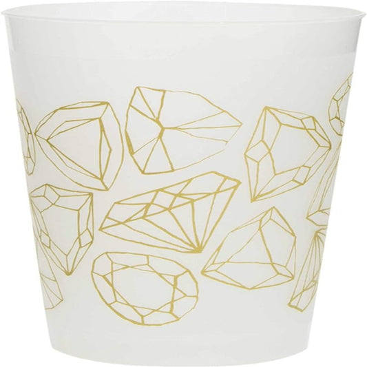 Gold Diamond Bachelorette 16oz Plastic Cups