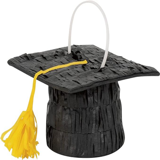 Stars & Caps Graduation Cap Mini Pinata Favor Decoration