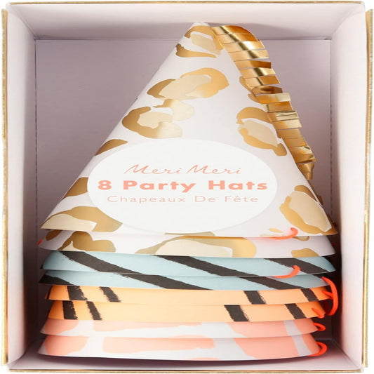 Safari Animal Print Party Hats