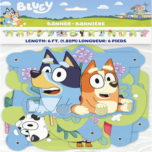 BLUEY JOINTED HAPPY BIRTHDAY BANNER