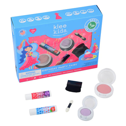 Hada de la fiesta de cumpleaños - Klee Kids Play Kit de maquillaje de 4 piezas