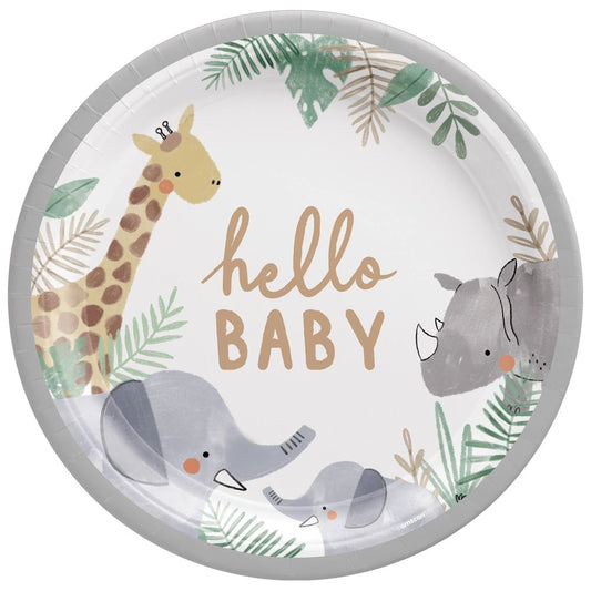 Hello Baby Plates