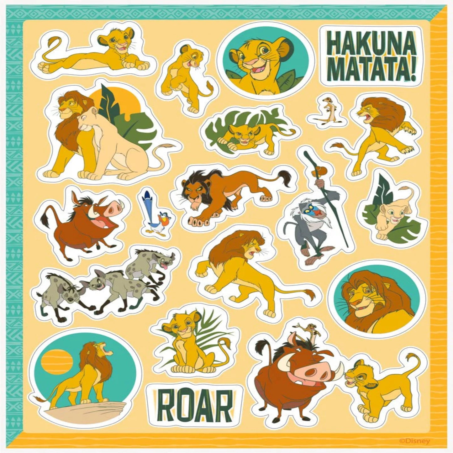 Disney Lion King Sticker Sheets 4ct