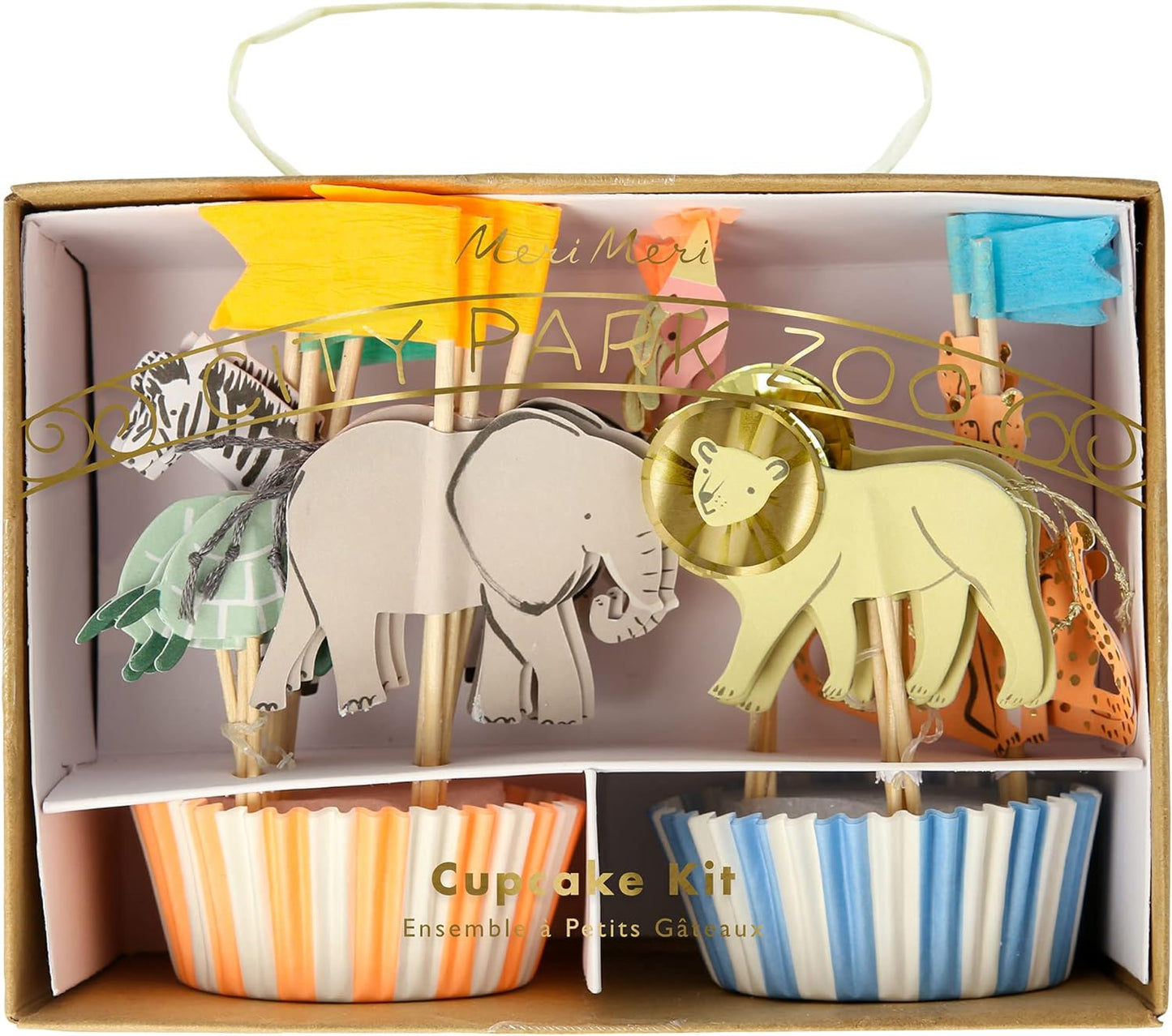 Kit de cupcakes de animales de safari