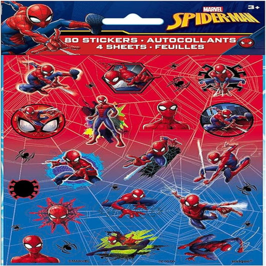 Hojas de pegatinas de Spiderman
