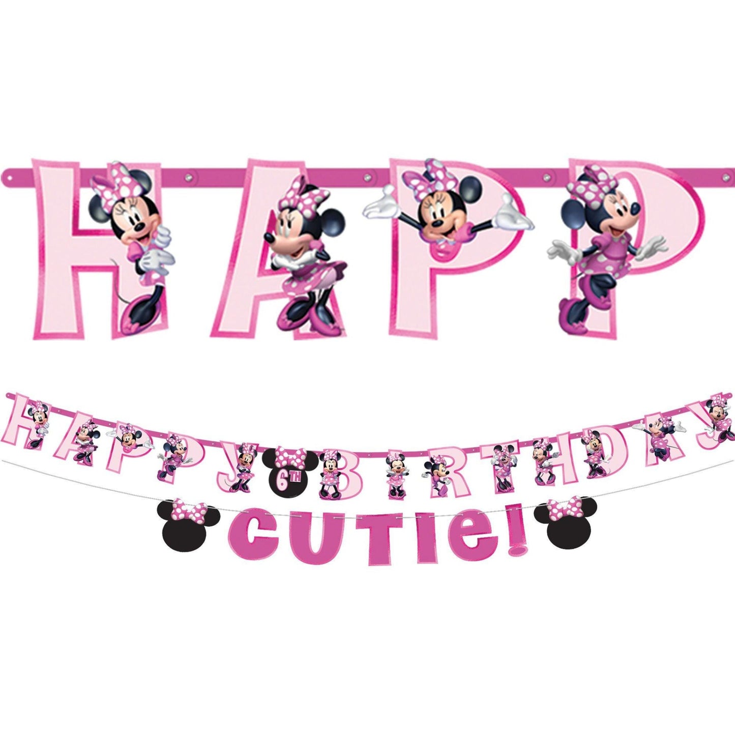 Minnie Mouse Forever Personalized Jumbo Letter Banner Kit