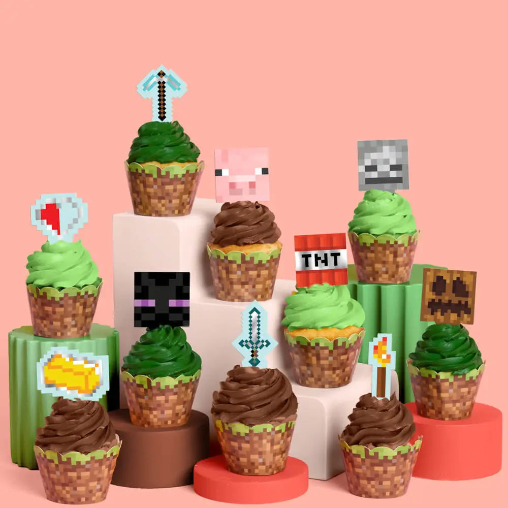 Minecraft Cupcake Set